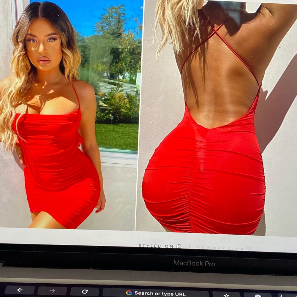 Tiger mist red dress